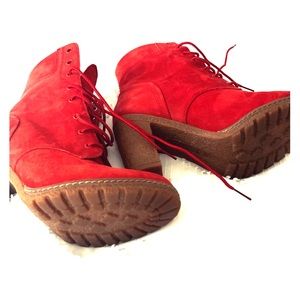 Red Timberland Boots